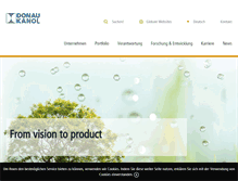 Tablet Screenshot of donau-kanol.com